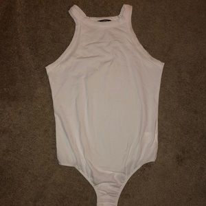 White sleeveless bodysuit